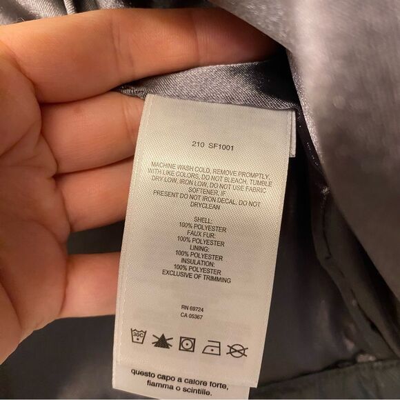 Columbia vintage gray faux fur lined puffer vest omni-shield kids girls 4-5 - Picture 11 of 11